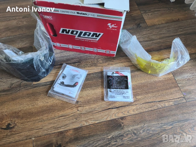 Каска Nolan N87 Rapid N-Com XL бяла – чисто нова, снимка 5 - Спортна екипировка - 54362197