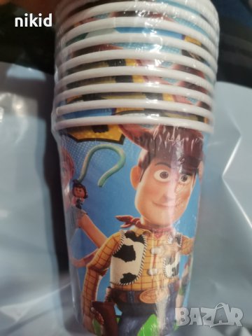 Играта на Играчките toy story 10 бр картонени чаши парти рожден ден, снимка 2 - Чаши - 26337007