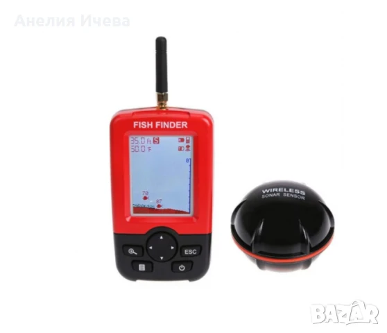 Сонар за риболов Sonar Fish Finder XJ-01, LCD екран, Безжичен сонарен сензор 100 м, снимка 3 - Такъми - 50672301