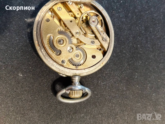 Швейцарски джобен часовник с посребрени капаци 1905г. - 10 РУБИНА - ПРОМОЦИЯ, снимка 16 - Джобни - 50521710