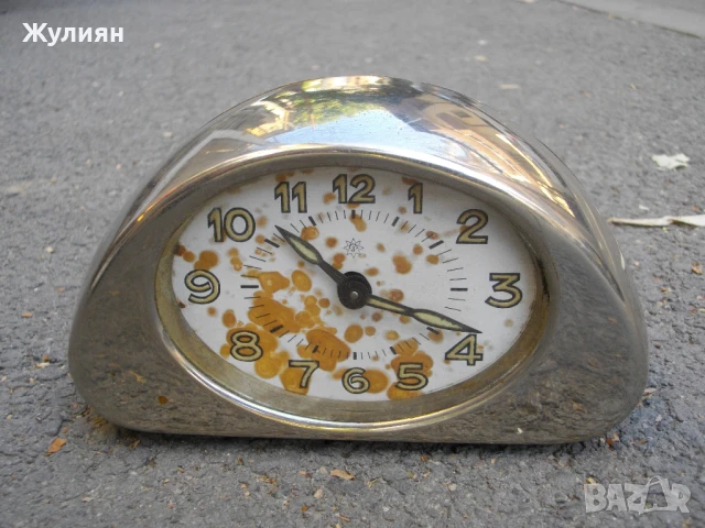 КОЛЕКЦИОНЕРСКИ НАСТОЛЕН ЧАСОВНИК JUNGHANS БУДИЛНИК ART DEKO, снимка 2 - Антикварни и старинни предмети - 51308546