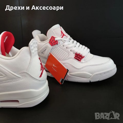 Nike Air Jordan retro 4 Metalic Red Нови оригинални обувки 42 Маратонки Кецове размер номер 42 Найк, снимка 6 - Кецове - 37921576