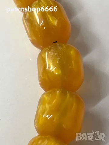  Броеница КОМБОЛОЙ от чист КАТАЛИН – 42 грама  , снимка 7 - Други ценни предмети - 49617956