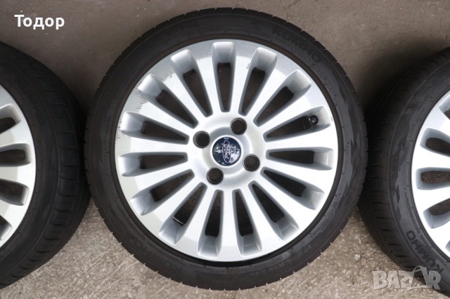 Комплект алуминиеви джанти за Fiesta Mk.7 с гуми., снимка 3 - Гуми и джанти - 44717082