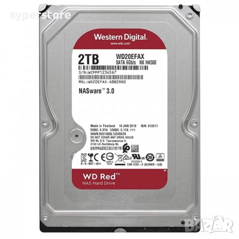 HDD твърд диск, 2TB WD Red, SS300426, снимка 1 - Твърди дискове - 38675595