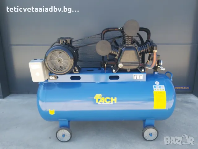 Компресор за въздух 200 литра трифазен, 12бара, 5.5KW, 7,5 hp, снимка 2 - Компресори - 50108420
