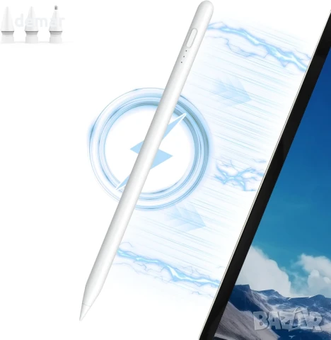 Стилус MEKO за iPad с магнитно безжично зареждане, iPad Pro 11"/12.9", Air 4/5, Mini 6