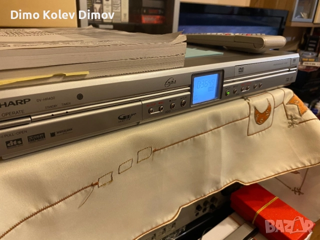 SHARP DV HR 400 Combo DVD + HDD Recorder. Rare!, снимка 3 - Плейъри, домашно кино, прожектори - 52793643