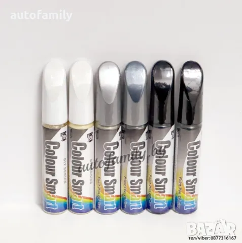 Коректор за автомобилна боя Peugeot 6 цвята 12ml, снимка 1