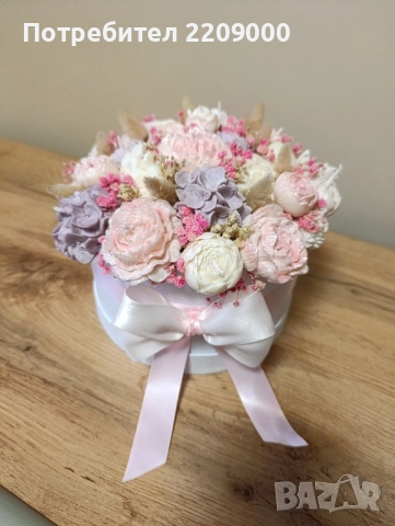 Букети от ароматни соеви свещи, снимка 11 - Изкуствени цветя - 51872003