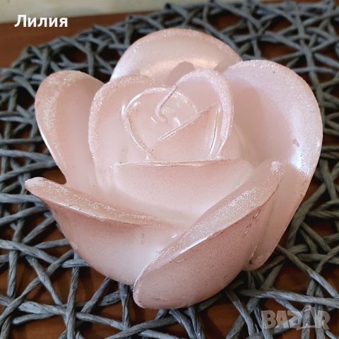 3D свещи - Розова роза, снимка 3 - Други - 39620003