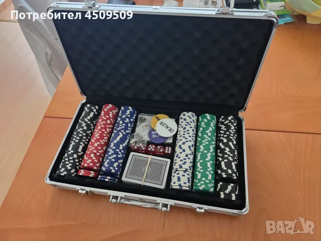 Комплект за Покер, Куфарче чипове, снимка 2 - Карти за игра - 56051495
