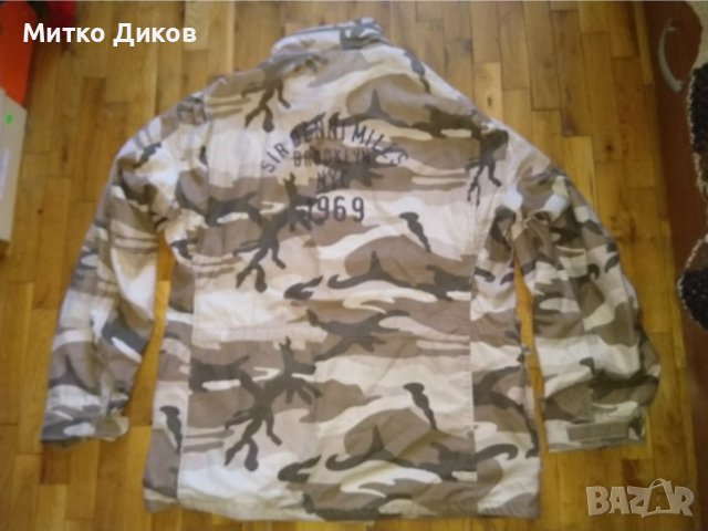 Маскировъчно яке американско марково на Sir benni miles new york с качулка размер Л, снимка 9 - Екипировка - 38217582