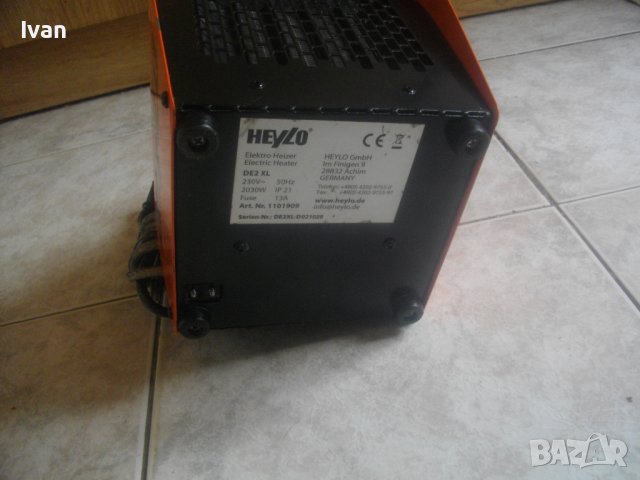 Метален Калорифер Немски 2KW-HEYLO DE 2XL-ЗА ЧАСТИ/ЗА РЕМОНТ, снимка 9 - Печки, фурни - 37664264