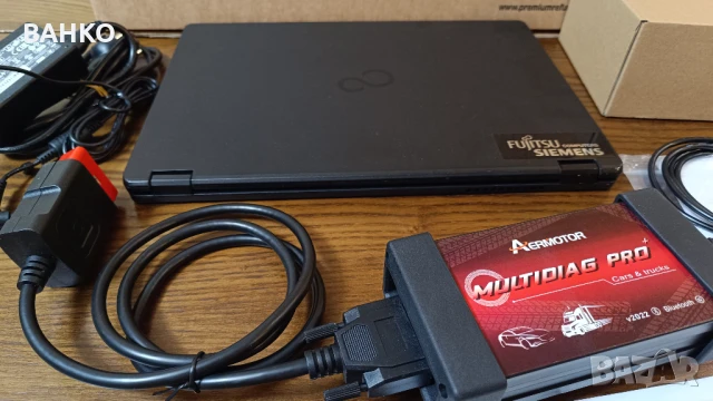 Комплект aвтодиагностика с лаптоп Fujitsu тъчскрийн екран и i5 процесор, снимка 2 - Аксесоари и консумативи - 51303466