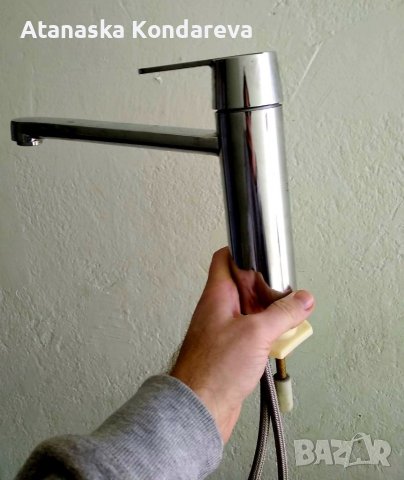 смесител за мивка от неръждаема стомана с висок чучур CORNWALL от SCHÜTTE, снимка 2 - Смесители - 39725683
