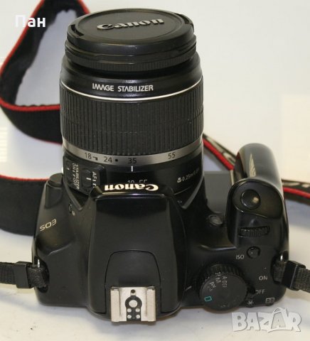 Canon 1000D с обектив Canon EF-S 18-55 IS, снимка 3 - Фотоапарати - 27316681