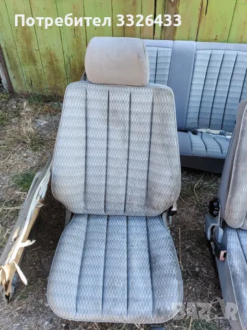 Сив салон от Мерцедес 190 , снимка 5 - Автомобили и джипове - 56415360