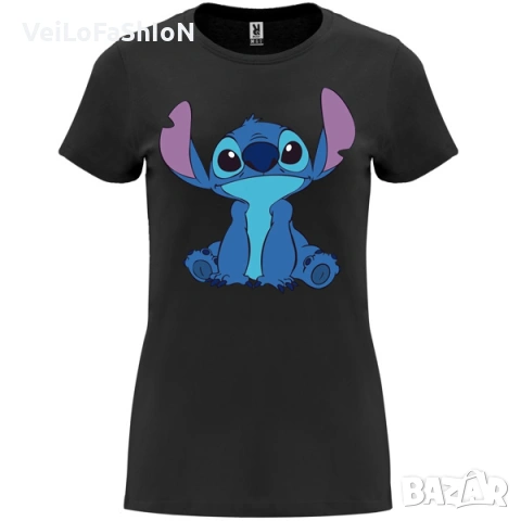 Нова дамска тениска с героя Стич (Stitch) , снимка 2 - Тениски - 45315962