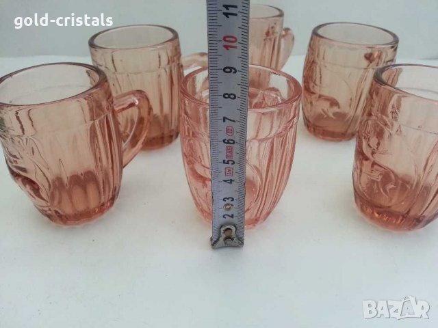 ретро стъклени чаши , снимка 6 - Антикварни и старинни предмети - 31132349