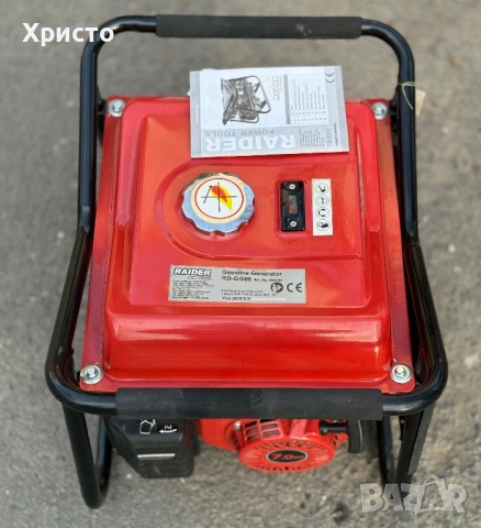 ГАРАНЦИОНЕН!!! Бензинов генератор за ток RAIDER RD-GG06, 2.8kW  , снимка 4 - Градинска техника - 54163808