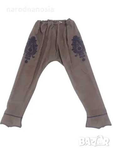 МЪЖКИ ТРАКИЙСКИ ПОТУРИ С ЧЕРНИ ГАЙТАНИ- Модел 16