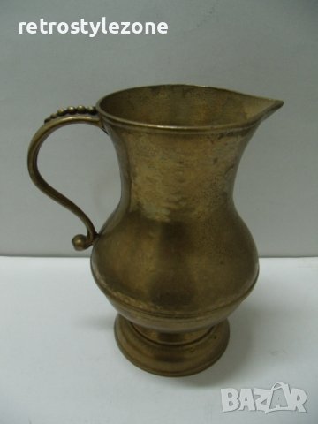 № 6777 стара метална / бронзова кана   , снимка 4 - Други ценни предмети - 39410708