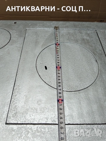 Соц Стара Голяма Чугунена Плоча За Камини Барбекюта Огнища 18кг. НОМЕР 1346., снимка 12 - Антикварни и старинни предмети - 54010544