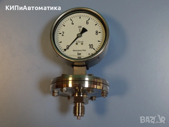 Манометър мембранен WIKA Duratherm 600 Ф100 0-10Bar manometer, снимка 7 - Резервни части за машини - 54344523