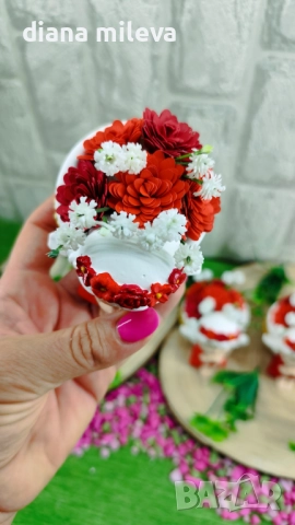 Ангелчета в  червен  цвят!, снимка 10 - Декорация за дома - 51433180