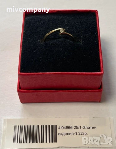 Златен пръстен 1.22гр.