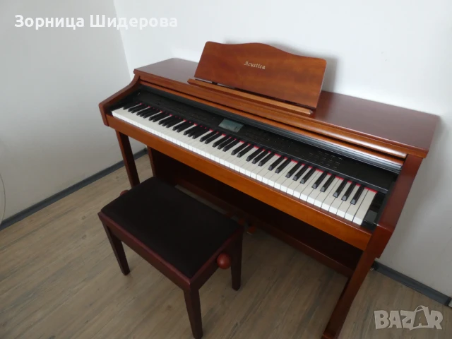 Дигитално пиано Acustica със стол, снимка 2 - Пиана - 50778885