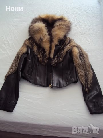 Дамско луксозно марково кожено яке Punto Оригинално, снимка 9 - Якета - 47591633