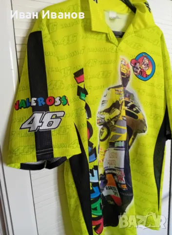 Уникална тениска на Валентино Роси, снимка 7 - Тениски - 49421422