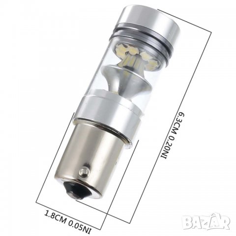 LED Крушка за дневни светлини, за кола, автомобил, ЛЕД Крушки, 1156, без грешки, дневна светлина, снимка 10 - Аксесоари и консумативи - 40063284