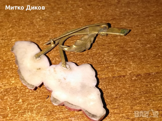 Брошка винтидж цветя , снимка 4 - Антикварни и старинни предмети - 51513857