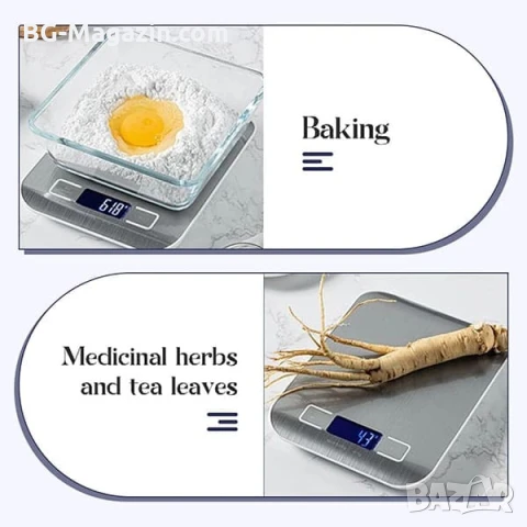 Точна кухненска електронна везна кантар за храна кафе зеленчуци плодове професионална дигиталена, снимка 10 - Везни - 50921785