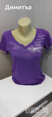 Тениска в лилаво, снимка 2 - Тениски - 34311872