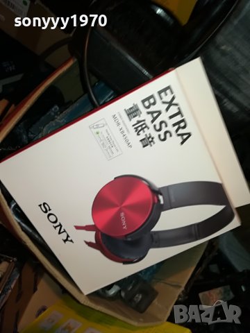 sony-red headphones 1606221128, снимка 5 - Слушалки и портативни колонки - 37103270