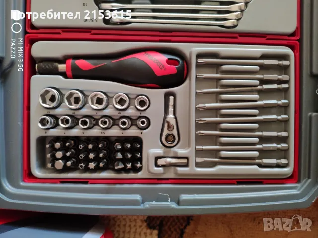 Teng tools тенг 1/4 ,3/8 , 1/2 гидория професионални вложки  отвертки ключове, снимка 8 - Куфари с инструменти - 48539656