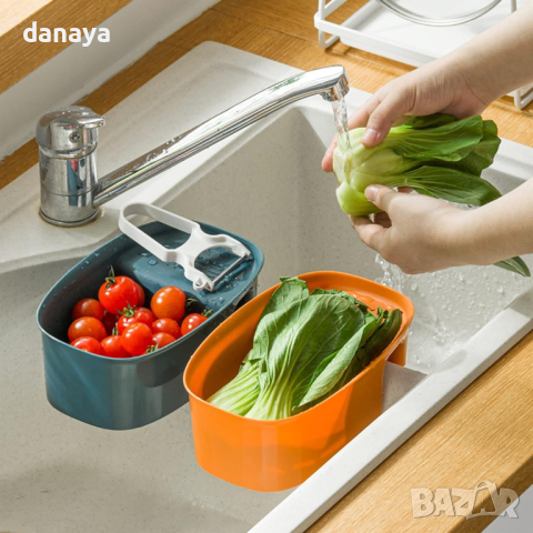 4567 Закачащ се органайзер гевгир за мивка, снимка 4 - Аксесоари за кухня - 44923216