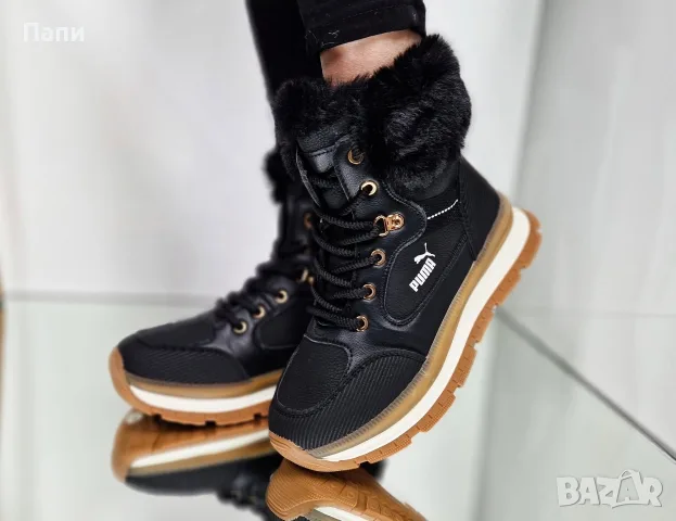 Намаление на дамски зимни боти с пух Puma, снимка 2 - Дамски боти - 56138731