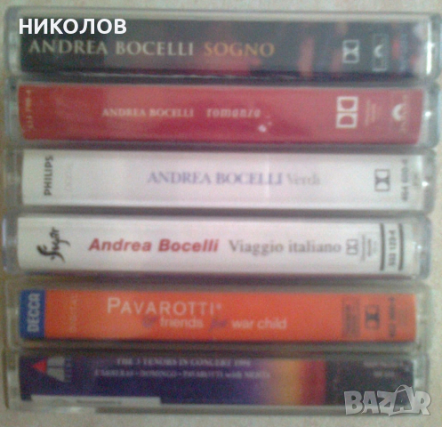 А. BOCHELLi / L.PAVAROTTi, снимка 4 - Аудио касети - 36415223