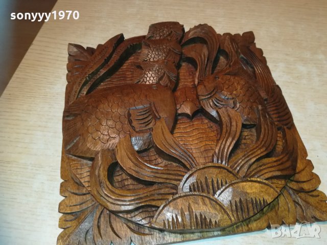 Пано стенно от тиково дърво-риби 3112200840