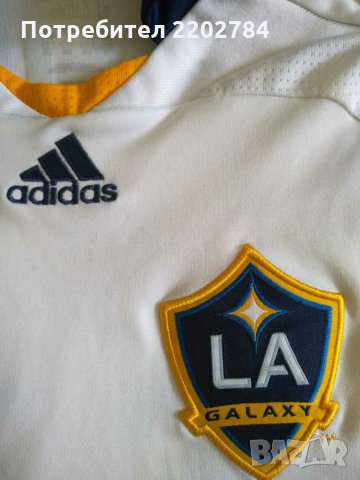Две футболни тениски ФА Галакси,Бекъм,Beckham,LA Galaxy,Adidas, снимка 4 - Фен артикули - 29500435