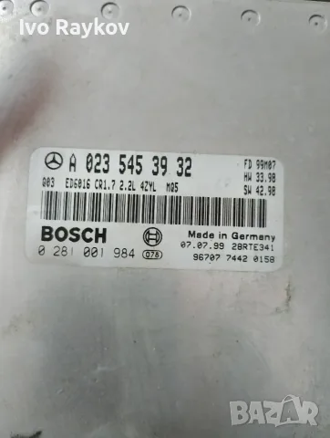 Компютър ,ECU MERCEDES VITO W638 , 0235453932 , 0281001984 , снимка 5 - Части - 56152228