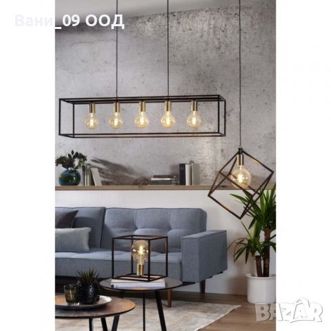 Уникален голям полилей в индустриален стил, код 2903, снимка 4 - Лампи за таван - 37816718