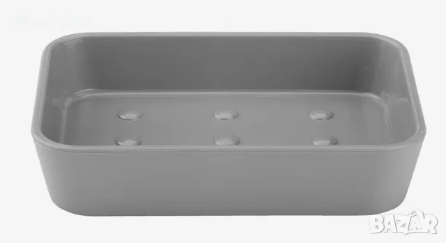 0226 Сапунерка сива пластмаса, снимка 1