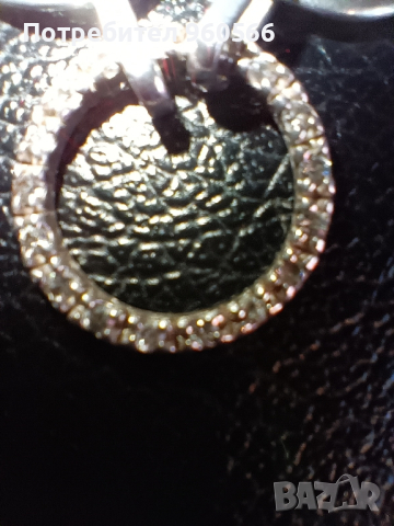 Дамска сребърна грива , снимка 2 - Гривни - 44582855