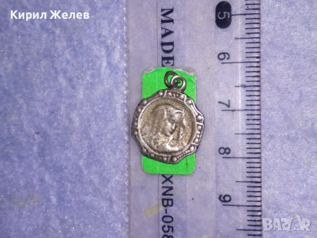 СТАРИННА СРЕБЪРНА КАТОЛИЧЕСКА ИКОНКА МАЙСТОРСКА ИЗРАБОТКА РЕЛИГИОЗЕН МЕДАЛЬОН 24660, снимка 3 - Антикварни и старинни предмети - 39376125